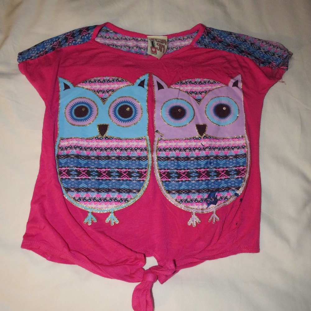 Dream Girl Pink Owl Crop top